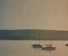 RUSSELL CHATHAM Still Evening at Tomales Bay Signed Lithograph picture