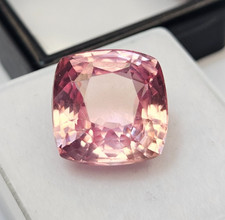 Morganite Cushion Cut Pink Colour 11-12 Ct EGL CERTIFIED Loose Gemstone FR-197 picture