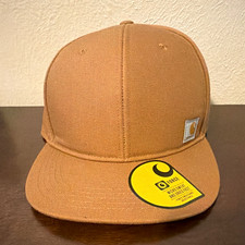 Carhartt G-Force AH1604-M Brown Flat Bill Baseball Cap Adjustable One Size Solid picture