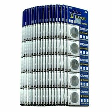 100 PCS CR2032 Lithium Battery 3V Button Cell Batteries-Carded picture