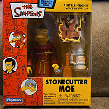 Playmates The Simpsons World of Springfield Stonecutter Moe Voice Figure 2003 picture