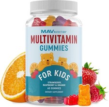 Kids Multivitamin Gummies Vitamins A, B, C, D & Zinc Immunity Growth, 60 gummies picture