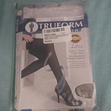 Truform Truform Lites Sheer Thigh High Graduated Compression 15-20 Nude M 1774 picture