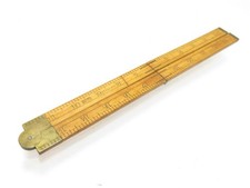 Y NICE VINTAGE STANLEY NO. 70 BOXWOOD 2 FOOT 4 FOLD CARPENTER'S RULE picture