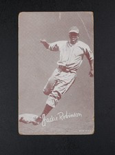 Vintage 1947-66 Exhibits Jackie Robinson Brooklyn Dodgers, Poor Condition picture