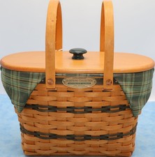 Longaberger 1997 Fellowship Basket Lid Liner Protector Brochure picture