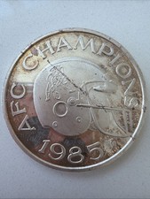 1985 Vintage & Rare New England Patriots AFC Champions 1oz .999 Silver Round picture