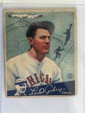 1934 Goudey Charlie Grimm #3 Fair To Good picture