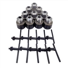 10-PACK REPLACEMENT DRILL CHUCK 1.5-13MM 1/2X20 THREAD WITH KEY picture