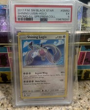 2017 POKEMON SM BLACK STAR PROMO #SM82 SHINING LUGIA-HOLO PSA 5 🔥  picture