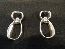 #833-VINTAGE STERLING SILVER MEXICO EARRINGS-925-VERY NICE picture