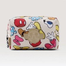 BÉIS Disney Mickey & Friends Medium Travel Pouch Cosmetic Bag White/Multicolor picture