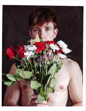 11 X 8.5 Alan Lyon Original Male Photo gay interest (10) Eelvis flowers picture