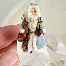 Artisan Dollhouse Miniature Vintage Santa Claus Doll 1:12 DD152 picture