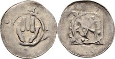 Swabian Hall Hand Heller 1250-1400 Silver 17mm / 0.6g Genuine Coin #KPC72 picture