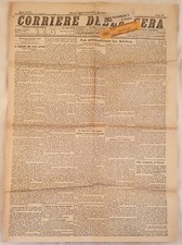 CORRIERE DELLA SERA 26 27 JANUARY 1897 ROLLERS CANOPY COMO COLLE VAL D'ELSA picture