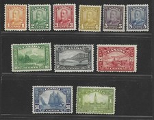 CANADA 1928-1929 SCOTT # 149-159 COMPLETE MINT SET OF 11 LIGHT HINGE picture