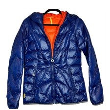 Lole Blue Down Elena Hooded Jacket S (4-6) NWOT picture