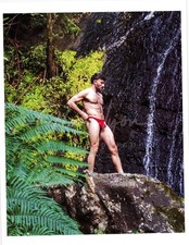 11 X 8.5 Alan Lyon Original Male Photo gay interest (2) Alex rain forest picture