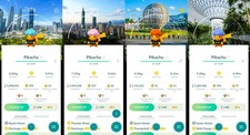 Pokemón Shiny Pikachu BG PokéXciting Rally Stamp Location | Tr-de Go ✨ picture
