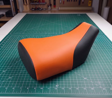 Honda Rancher TRX 400 Seat Cover For 2005 To 2006 Orange Black Vinyl Seat Cover picture