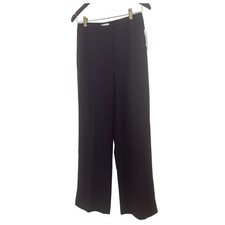 Willi Smith Dress Pants Women 6 Dark Purple New Wide Leg Trousers picture