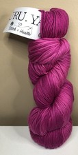 URU YARN by Knitcrate 266 Yards Organic Pima Cotton HUSTLE Pink Raspberry picture