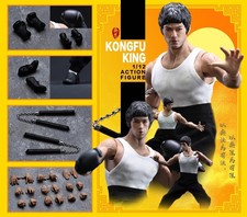 NWTOYS Kongfu King Bruce Lee Action Figure Model Toy Collectible 1/12 Scale New picture