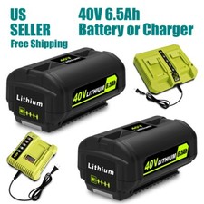6.5Ah For Ryobi 40V 6Ah High Capacity Lithium Battery OP40601 5Ah OP4050 Charger picture