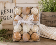 Hobby Lobby Decorative Foam Eggs 12pc Carton Fake Nest Eggs Farmhouse Decor picture