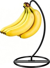 Black Banana Holder Stand, 17LBS Heavy Duty Rustproof Banana Hanger, Countertop picture