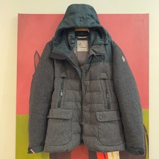 Moncler Grenoble Rambouillet Wool Down Puffer Jacket Size 1 M Hooded Gray Parka picture