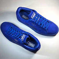 PUMA Suede Classic Blue Suede Low Top Lace Up Sneakers Rubber Sole 36316402 picture