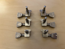 Six 70's Vintage Gibson Tuners Nickel Embossed Logo Schaller-made SG Les Paul ES picture