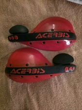 Rare Acerbis Flag HANDGUARDS 0005502.110.990 Red NOS picture
