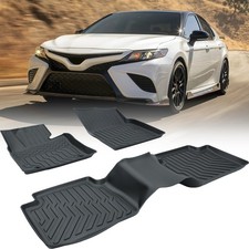 3D Front & Rear Floor Mats for 2018-2025 Toyota Camry TPE All Weather Car Liners picture