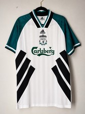 Liverpool 93-95 Away Adidas Equipment Football Shirt 46/48 Made in UK Vintage picture