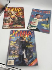 Vintage 1988-1989 Ninja Magazine #34 #36 Black Belt Martial Arts Lot of 3 picture