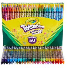 Crayola Twistables Colored Pencil Set 50ct No Sharpen Colored Pencils For Kids picture