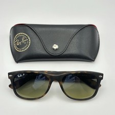 Ray-Ban RB2132 New Wayfarer Polarized Havana Sunglasses 55-18 Made in Italy picture