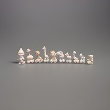 Precious Moments Birthday Train 16004 Clown + 15938 Baby/ Set w Boxes Vintage picture