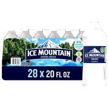 💧Ice Mountain Spring Water 20 oz Bottles 28 Pack Natural Water  picture