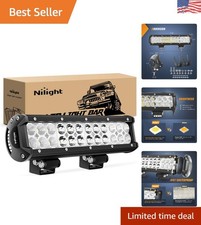 Brilliant 12 Inch 72W LED Light Bar - Adjustable Mount for Ultimate Visibility picture