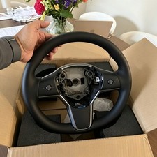 1490214‑00‑B Heated Leather Steering Wheel For Tesla Model 3 / Model Y 2017‑2024 picture