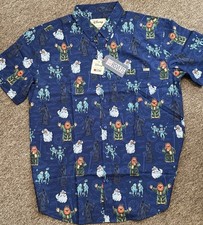 Disney RSVLTS The Muppet Christmas Carol Spirits Men’s Button Shirt Size L NEW picture