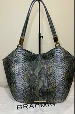 🐍🐍NWOT-Brahmin Marianna Hobo Shoulder Bag in Opal Seville picture