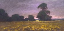 Farm Field Midwest Open Country Oil Painting Landscape Art Realism Impressionism picture
