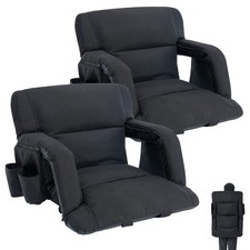 NAIZEA 2Pack Stadium Seats for Bleachers With Back Support 6 Reclining Positions picture