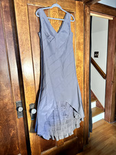 ZAPA Paris Grey Evening Dress 2004 Vintage Y2K French Designer Elegant Cocktail picture