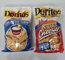 Vintage 1980s Doritos Cool Ranch Nacho Cheesier Sealed Bags Chips 1984 Lot picture